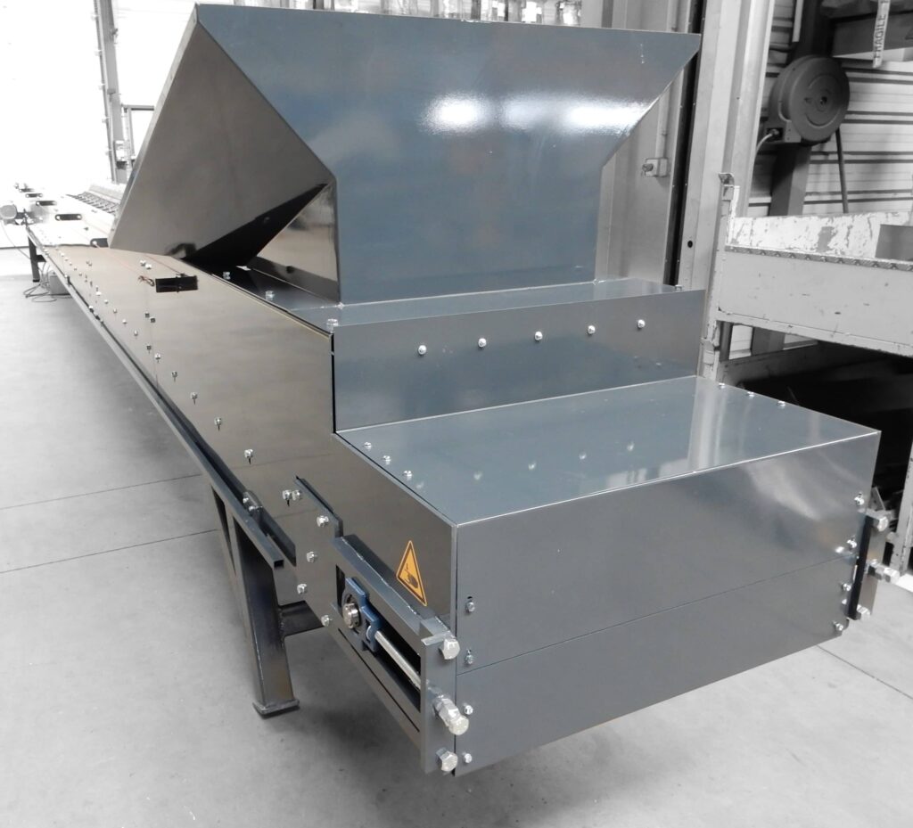 Convoyeur bande en auge