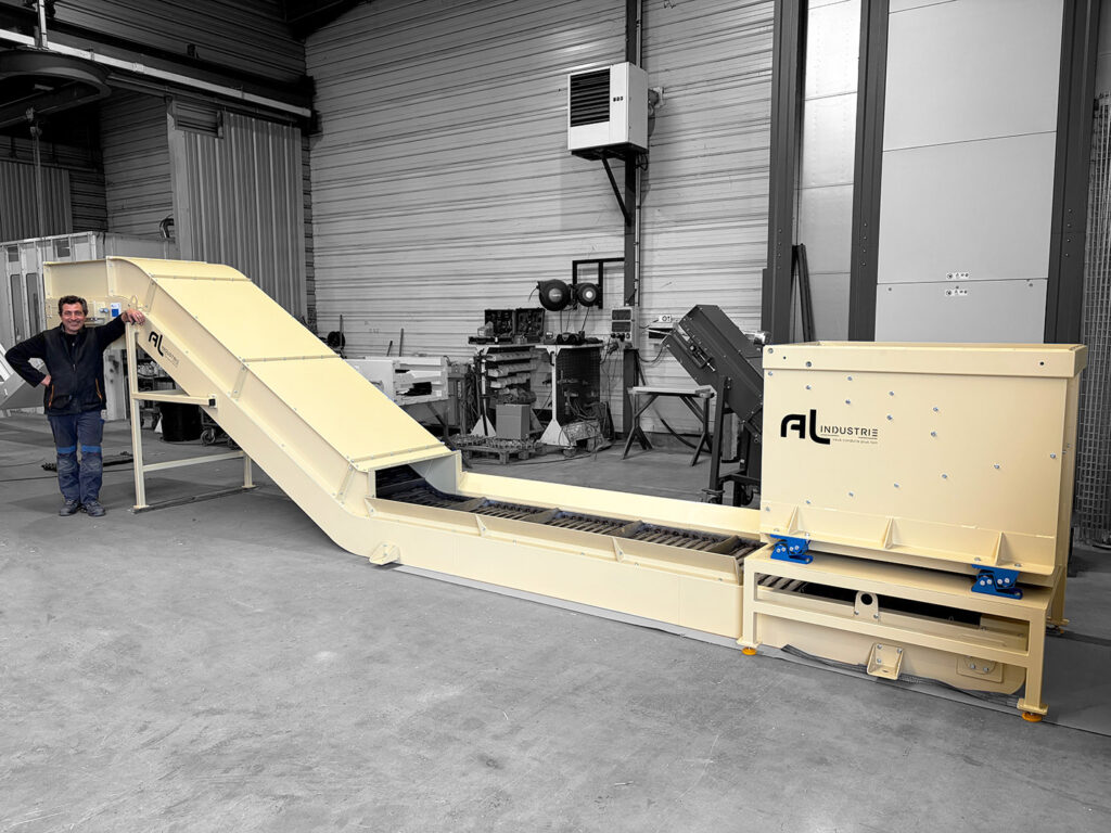 Trémie et convoyeur pièces lourdes