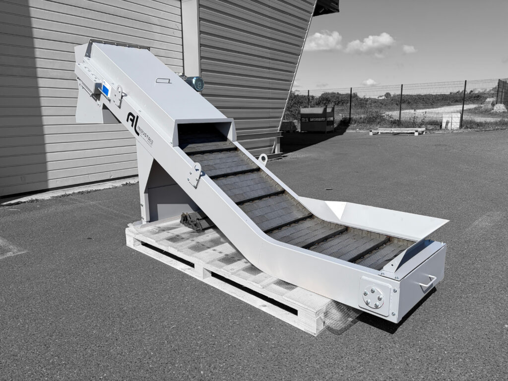 Transporteur de pièces acier